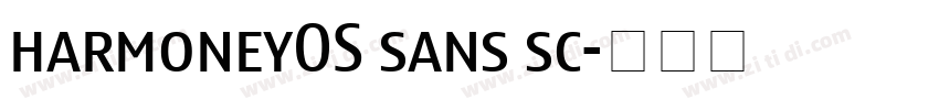 harmoneyOS sans sc字体转换
